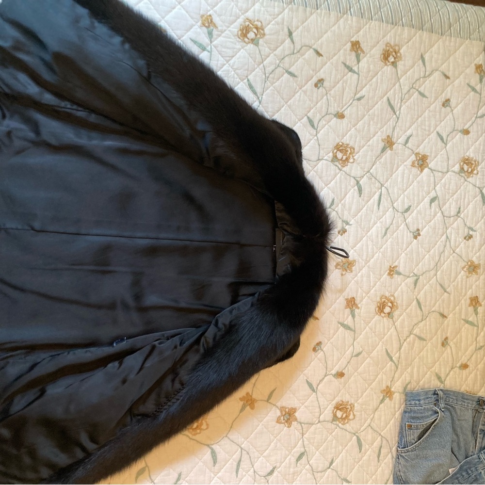 Black Ranch Mink Jacket - Picture 4 of 8